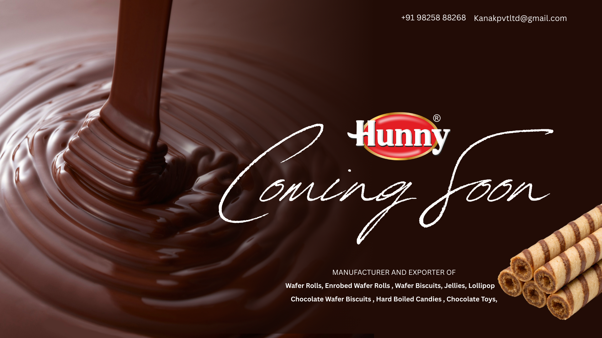 HUNNY Coming Soon - Chocolate Background